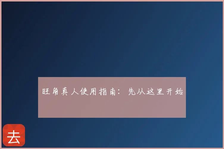 旺角真人使用指南：先从这里开始